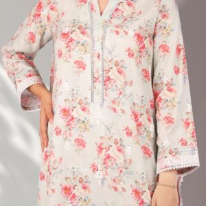 Unstitched Embroidered Self Jacquard 2 Piece (Shirt/Trouser)