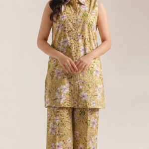 Unstitched Printed Warm Khaddar 2 Piece (Shirt/Trouser)